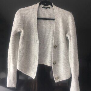 Baby Alpaca-Wool Cropped Cardigan